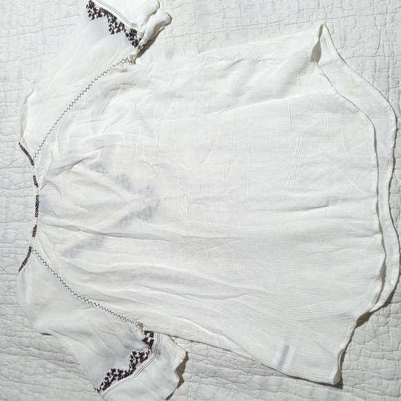 PAIGE Chessa Top Women's Sheer Flowy Blouse - Picture 10 of 10